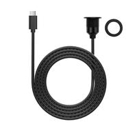 Dexumodbk 30cm USB-C 3.0 Mount Adapter 5Gbps PD 60W Car Charger 20V/3A,Type C Female to Male Adaptor OTG Extension Cable M21 Threaded Flush Mount USB C for RV Boat Dashboard,Desktop