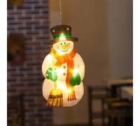 Deyaah Christmas Sucker LED Lights,Window Sucker Lamp,Christmas Hanging LED Lights,Waterproof, for Party Home Wreaths Xmas Tree Door Fireplace (Snowman)
