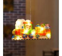 Deyaah Christmas Sucker LED Lights,Window Sucker Lamp,Christmas Hanging LED Lights,Waterproof, for Party Home Wreaths Xmas Tree Door Fireplace (G)