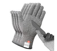 DEYAN Cut Resistant Gloves, Level 5 Protection Safety Cutting Gloves, Kitchen Cuts Glove for Chef Oyster Shucking, Mandolin Slicing, Meat Cutting and Wood Carving(Small-2 Pairs)