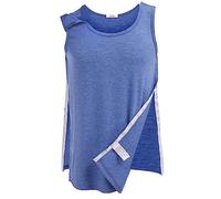 Deyeek Recovery Shirts After Shoulder Surgery for Men After Rotator Cuff Tank Tops Chemo Port Must Haves Adaptive Clothing Blue