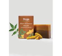 Deyga Neem & Turmeric Bath Bar | Natural Handmade Ayurvedic Soap for Acne, Oil Control & Clear Skin | Herbal Cleansing Body Soap with Neem & Turmeric | Sulfate-Free Bath Bar for All Skin Types