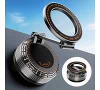 DEYILIAN 2026 Upgraded Metal Base Vacuum Magnetic Car Phone Holder, 360° Rotatable & Ultra Secure, Super Strong Suction for MagSafe iPhone Android Phone Mount for Car Gym Mirror