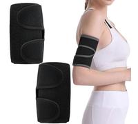 Deyixinup 2 PCS Upper Arm Sleeve Compression Adjustable Elbow Brace Arm Support Wrap Elastic Biceps Triceps Muscle Support for Men Women Workout Cycle Basketball Upper Arm Support