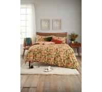 Deyongs Autumn Leaves Rust Cotton Rich Duvet Cover Set - Printed Soft & Breathable Bedding Multi King
