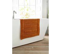 Deyongs Bliss Pima 100% Cotton Bath Mat 50X80Cm - Ultrasoft 1600Gsm Plush Bathroom Rug In Burnt Orange Burnt Orange Bath Mat
