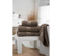 Deyongs Bliss Pima 4 Piece Towel Bale - 2 x Hand & x 2 Bath Towels | 1846 in Walnut Deyongs Walnut