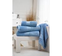 Deyongs Bliss Pima 4 Piece Towel Bale - 2 x Hand & x 2 Bath Towels in Cobalt Deyongs Cobalt