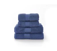 Deyongs Bliss Pima Bath Sheet Denim | 100% Pima Cotton | 650gsm Premium Luxury | Super Absorbent & Antimicrobial | Machine Washable | Bliss Pima Collection | 90 x 150cm