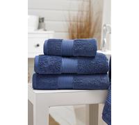 Deyongs Bliss Pima Supersoft Fluffy Cotton 650Gsm Towels 2025 In Dark Blue Dark Blue Hand Towel