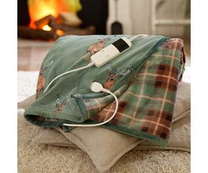 Deyongs Coco Velvet Touch Highland Fell 140x180cm Heated Throw