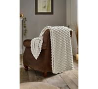 Deyongs Featherstone SuperSoft Textured Extra Warm Luxury Throw 130x170cm in Silver | Size: 130 cm x 170 cm Deyongs Silver 130 cm x 170 cm