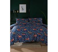 Deyongs Fox & Deer 200 Thread Count Duvet Cover Set - Navy Navy