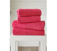 Deyongs Quik Dri 100% Cotton Zerotwist Towels - Fast-Drying, Multi-Size & Colour Range In Fuchsia Fuchsia Face Towel x 4