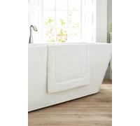 Deyongs Quik Dri Bath Mat 50x80cm - 100% Cotton, 1500gsm Quick Drying & Absorbent Bathroom Mat | 1846 in White Deyongs White Bath Mat