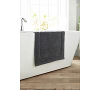 Deyongs Quik Dri Bath Mat 50x80cm - 100% Cotton, 1500gsm Quick Drying & Absorbent Bathroom Mat in Dark Grey Deyongs Dark Grey Bath Mat