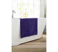 Deyongs Quik Dri Bath Mat 50x80cm - 100% Cotton, 1500gsm Quick Drying & Absorbent Bathroom Mat in Violet Deyongs Violet Bath Mat