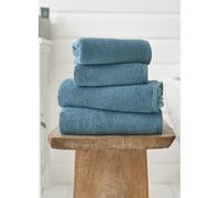 Deyongs Romeo Luxury Textured Quik Dri 100% Cotton Towels in Mid Blue Deyongs Mid Blue