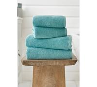 Deyongs Romeo Luxury Textured Quik Dri 100% Cotton Towels In Mint Mint Face Towel x 4
