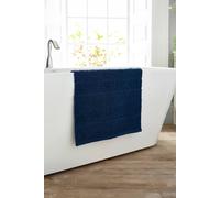 Deyongs Romeo Luxury Textured Quik Dri 100% Cotton Towels In Navy Navy Hand Towel Pair