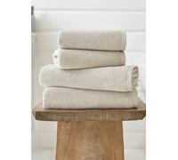 Deyongs Romeo Luxury Textured Quik Dri 100% Cotton Towels In Stone Stone