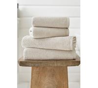 Deyongs Romeo Luxury Textured Quik Dri 100% Cotton Towels In Stone Stone Face Towel x 4
