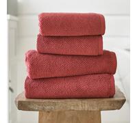Deyongs Romeo Quik Dry Zero Twist Fast Absorbent Soft Cotton Towel (Raspberry, Hand Towel)