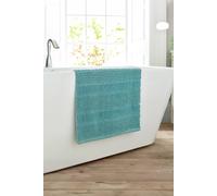 Deyongs Romeo Textured 100% Cotton Bath Mat - 1500Gsm Absorbent Bathroom Rug In Mint Mint Bath Mat