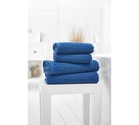 Deyongs Soft Textured 100% Cotton Zero Twist Brooklyn Towels 500Gsm In Blue Blue Bath Sheet