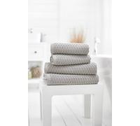 Deyongs Soft Textured 100% Cotton Zero Twist Brooklyn Towels 500Gsm In Grey Grey Hand Towel