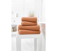 Deyongs Soft Textured 100% Cotton Zero Twist Brooklyn Towels 500Gsm In Orange Orange Bath Towel