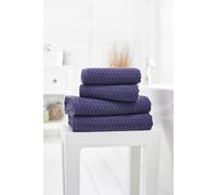 Deyongs Soft Textured 100% Cotton Zero Twist Brooklyn Towels 500Gsm In Purple Purple Bath Towel