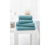 Deyongs Soft Textured 100% Cotton Zero Twist Brooklyn Towels 500Gsm In Turquoise Turquoise Bath Towel