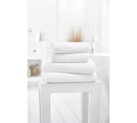 Deyongs Soft Textured 100% Cotton Zero Twist Brooklyn Towels 500gsm in White Deyongs White