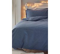 Deyongs Southwick Melange Look Duvet Cover Set - Soft & Breathable Bedding | 1846 in Blue | Size: Double Deyongs Blue Double