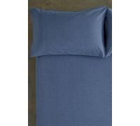 Deyongs Southwick Melange Look Housewife Pillowcase Pair - Smooth & Soft | 1846 In Blue Blue