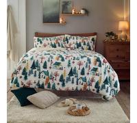 Deyongs Winter Walk Printed Fleece Sherpa Duvet Cover Set - King