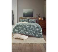 Deyongs Woodland Folk Printed Cotton Rich Duvet Cover Set - Soft & Breathable Bedding In Green Green King