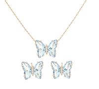DEYOUM Butterfly Earrings for Women Sparkle Crystal Rhinestone Butterfly Dangle Drop Earrings Long Crystal Butterfly Tassel Earrings Purple Earrings Wedding Jewelry for Singer Fans Costume Outfits