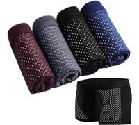Deysen Boxhero Bamboo Fiber Boxer Briefs, Boxer Briefs Underwear for Men, Bamboo Fibre Boxer Shorts, Softness Breathability, For All-Day Comfort (XXL, 4Pcs Set)