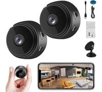 Deysen Camtrix Magnetic Mini Security Camera, Mini 1080p HD Wireless Magnetic Security Camera, Night Vision Motion Detection Security Cam Covert Cameras with App for Home Indoor Outdoor (2Pcs)