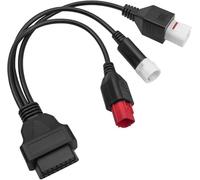 Dezanyc 3 Pin 4 Pin 6 Pin OBD2 3 in 1 Motorcycle Diagnostic Adapter Motorcycle OBD Cable Compatible with Yamaha Honda Motorcycle Euro5 Guzzi Kawasaki