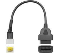 Dezanyc Delphi 6pin to 16pin Motorcycle Adapter OBD2 Connector Compatible for Benelli Delphi/Bosch ECU motorcycle obd2 scanner Motorbike diagnostic tool adaptor