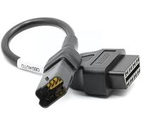 Dezanyc Motorcycle 4 Pin to 16 Pin Adapter Cable OBD2 Engine Fault Diagnosis and Detector Fits compatible with Ducati Motorcycles