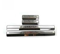 DEZARO 4 Pcs Car Door Sill Stainless Steel Kick Plates, for Nissan QASHQAI J10 2007 2008 2009 2010 2011 2012 2013 Protective Accessories