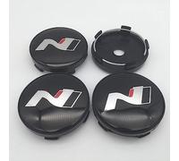 DEZARO 4 pcs Car Hub Centre Caps for Hyundai N N LINE Sonata Elantra Kona Tucson I30 I20 56MM 60MM Waterproof DustProof Wheel Decoration Cover,B-60MM