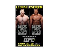 DEZARO Boxing-UFC 141 Brock Lesnar Vs. Alistair Overeem Fight Poster Canvas Poster Bedroom Decor Sports Landscape Office Room Decor Gift Unframe-style 20x30inch(50x75cm)