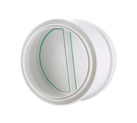 DEZARO Connector with Backdraft Shutter, 160 mm PVC Ducting Pipe Non Return Valve, Non-Return Damper Flap to Connect Duct Pipe or Flexible Hose Pipe, 160mm