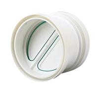DEZARO Connector with Backdraft Shutter, 200 mm PVC Ducting Pipe Non Return Valve, Non-Return Damper Flap to Connect Duct Pipe or Flexible Hose Pipe, 200mm