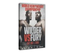DEZARO Tyson Fury Vs. Deontay Wilder Fight Boxing Poster 2018 Canvas Poster Wall Art Decor Print Picture Paintings for Living Room Bedroom Decoration Frame-style 08x12inch(20x30cm)